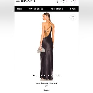 REVOLVE AMALI DRESS IN BLACK (WORN ONCE)